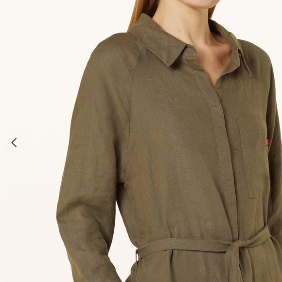 Princess goes Hollywood pure linen shirt dress - Picture 4 of 9